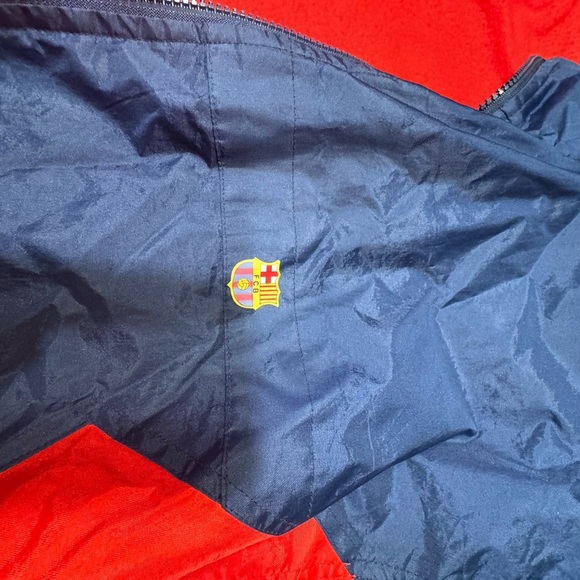 FC Barcelona Red and Blue Fleece lined Jacket - Picture 5 of 7